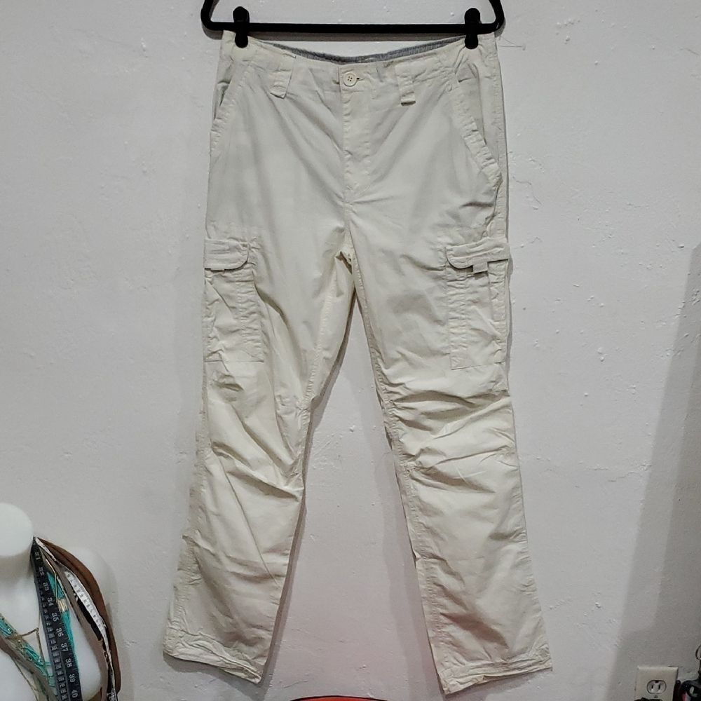 Saks Fifth Ave Cream Cargo Pants Size 30